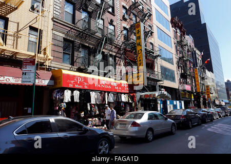 Mott Street Chinatown Manhattan New York City Banque D'Images