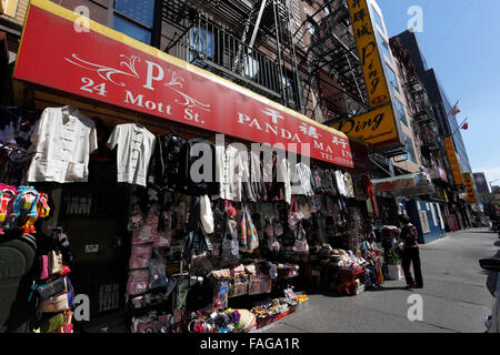 Mott Street Chinatown Manhattan New York City Banque D'Images