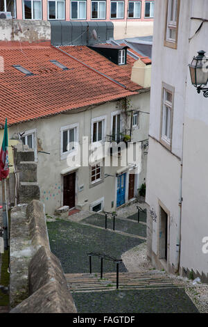 Vues sur les toits de Lisbonne Portugal Banque D'Images