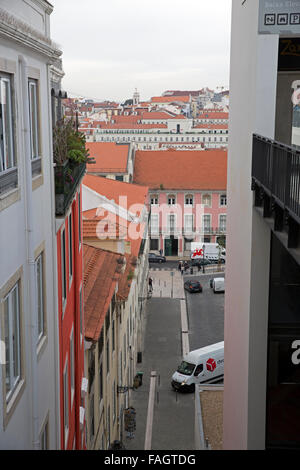 Vues sur les toits de Lisbonne Portugal Banque D'Images