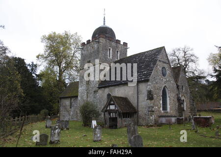 Saxon Eglise Saint Pierre et Saint Paul, Albury, Surrey, Angleterre Banque D'Images