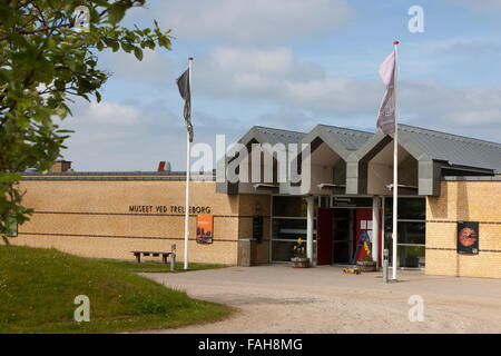 L'entrée du musée Viking de Trelleborg, Slagelse, Danemark, Nouvelle-Zélande Banque D'Images