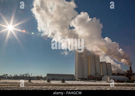 Fort Morgan, Colorado - Le sucre de l'Ouest appartenant à la coopérative gower Sugar Refinery. Banque D'Images