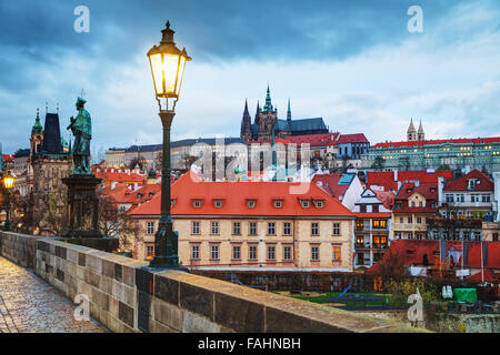Sommaire du vieux Prague, République tchèque le matin Banque D'Images