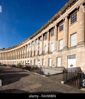 Magnifique façade du Royal Crescent de Bath UK Banque D'Images