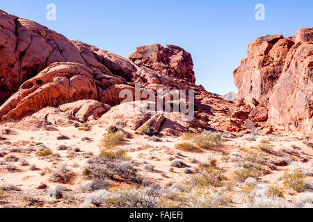 Vallée de Feu Park, Nevada Banque D'Images