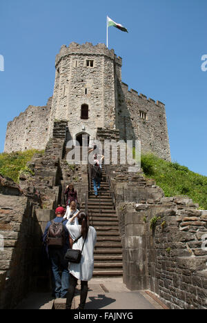 Castell Caerdydd Château de Cardiff Cardiff Wales UK Banque D'Images