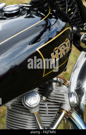 1950 Vincent HRD Meteor série B 500cc Moto. Classic british bike Banque D'Images