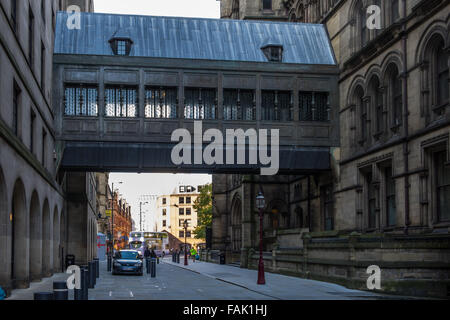 Hôtel de ville de Manchester à pont couvert de l'extension de bâtiments Banque D'Images