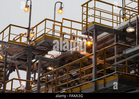 Construction industrielle haut de la production de carburant factory Banque D'Images