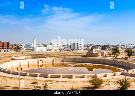 Aghlabid en bassins antiques Kairouan Banque D'Images