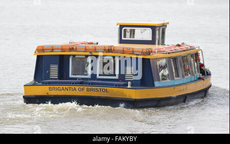 La Brigantia de Bristol à Bristol ferry port flottant. Banque D'Images
