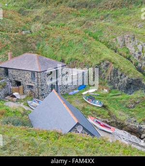 Church Cove Nr Le Lézard, Péninsule du Lézard, Cornwall, England, UK Banque D'Images