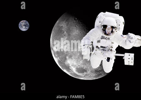 Astronaute dans l'espace - éléments de cette image fournie par la NASA Banque D'Images