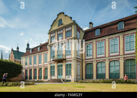 Palais des abbés historique Oliwa de Gdansk pomorskie, Pologne, province. Banque D'Images