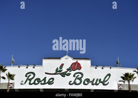 Pasadena, CA. 1er janvier 2016. Rose Bowl Pre-Game ambiance, et de l'Art à la Rose Bowl, Pasadena, CA. le 1 janvier 2016. (Crédit obligatoire absolue : Jose Marin/MarinMedia/Cal Sport Media/Alamy Live News Banque D'Images