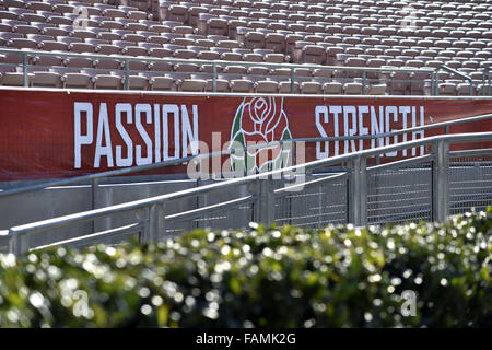 Pasadena, CA. 1er janvier 2016. Rose Bowl Pre-Game ambiance, et de l'Art à la Rose Bowl, Pasadena, CA. le 1 janvier 2016. (Crédit obligatoire absolue : Jose Marin/MarinMedia/Cal Sport Media/Alamy Live News Banque D'Images