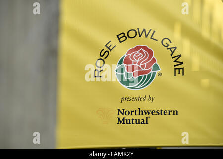 Pasadena, CA. 1er janvier 2016. Rose Bowl Pre-Game ambiance, et de l'Art à la Rose Bowl, Pasadena, CA. le 1 janvier 2016. (Crédit obligatoire absolue : Jose Marin/MarinMedia/Cal Sport Media/Alamy Live News Banque D'Images