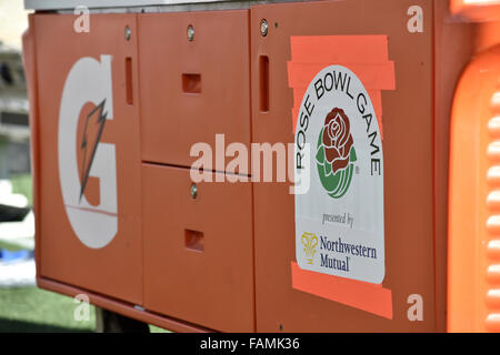 Pasadena, CA. 1er janvier 2016. Rose Bowl Pre-Game ambiance, et de l'Art à la Rose Bowl, Pasadena, CA. le 1 janvier 2016. (Crédit obligatoire absolue : Jose Marin/MarinMedia/Cal Sport Media/Alamy Live News Banque D'Images