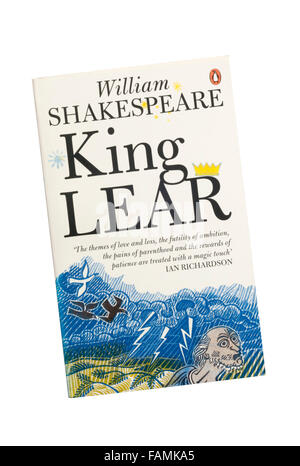 L'édition Penguin de King Lear de William Shakespeare. Banque D'Images