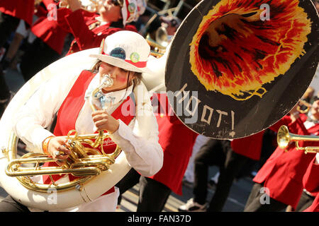 En Iowa, États-Unis. 1er janvier 2016. Des scènes de la 127ème Rose Parade de Pasadena, Californie vendredi 1 janvier 2016. Le thème de cette année était, ''trouver votre aventure. Credit : Quad-City Times/ZUMA/Alamy Fil Live News Banque D'Images