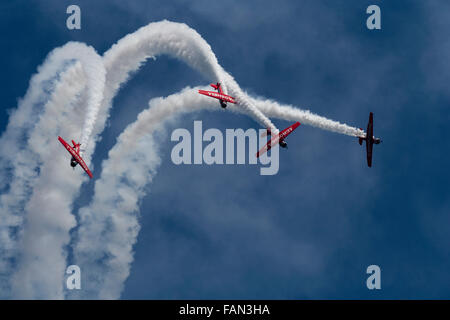 L'équipe de voltige Aeroshell. L'air et l'eau de Chicago Show 2015 Banque D'Images