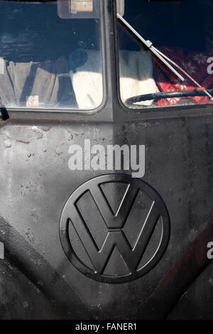 Écran partagé bus VW Vintage Banque D'Images