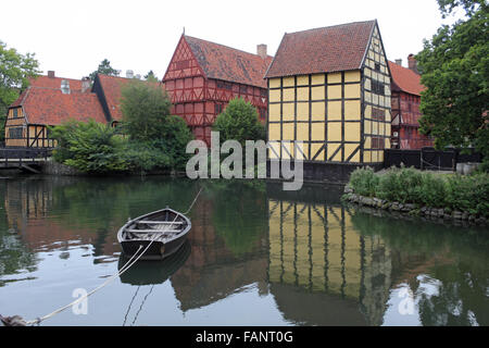 Den Gamle By - La vieille ville d'Aarhus, Danemark, est un musée de la ville. Banque D'Images