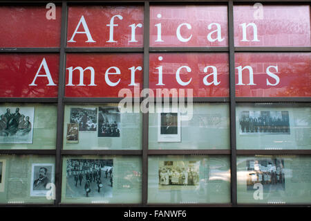 NEW YORK, exposition des Africains américains dans le Museo del Barrio. 1230 5e Avenue et de la 104e Rue. Téléphone 212-831-7272. Banque D'Images