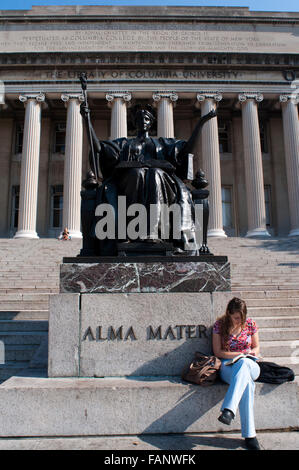 L'Université de Columbia. Broadway 2960 coin de la 116e Rue, (centre d'accueil : 213 Faible Memorial Library, du lundi au vendredi de 9h00 à 17h00). Téléphone 212- Banque D'Images