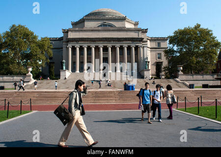 L'Université de Columbia. Broadway 2960 coin de la 116e Rue, (centre d'accueil : 213 Faible Memorial Library, du lundi au vendredi de 9h00 à 17h00). Téléphone 212- Banque D'Images