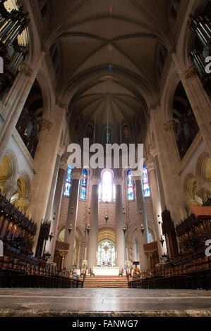 À l'intérieur de la Cathédrale Saint John the Divine à New York City, USA. Cathédrale Saint-Jean le Divin, dit être la plus grande cathédrale du monde, Manhattan, New York City, New York, USA Banque D'Images