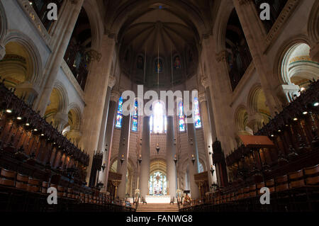 À l'intérieur de la Cathédrale Saint John the Divine à New York City, USA. Cathédrale Saint-Jean le Divin, dit être la plus grande cathédrale du monde, Manhattan, New York City, New York, USA Banque D'Images