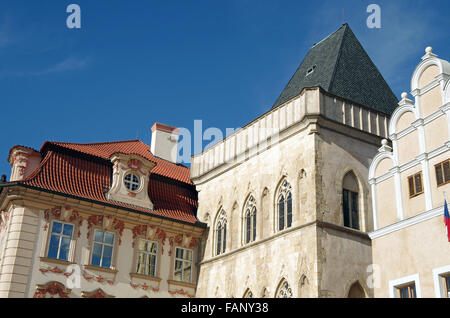 Prague, République tchèque, les bâtiments, la place de la Vieille Ville Banque D'Images