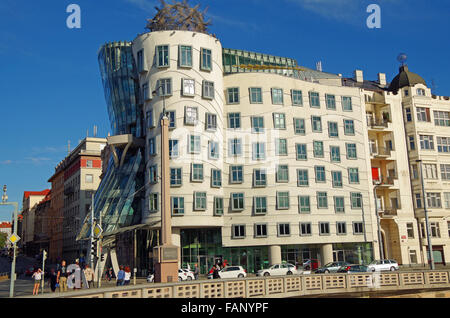 Prague, Maison Dansante, Frank Gehry, République Tchèque Banque D'Images