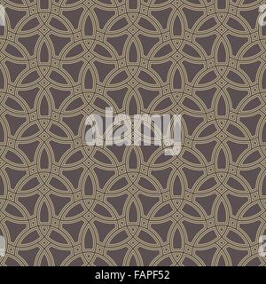 Vectoriel continu géométrique motif doré Illustration de Vecteur