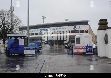 Le Brighton et Hove Jobs.com home le terrain de cricket du comté de Sussex County Cricket Club à Hove, East Sussex, Angleterre. Banque D'Images