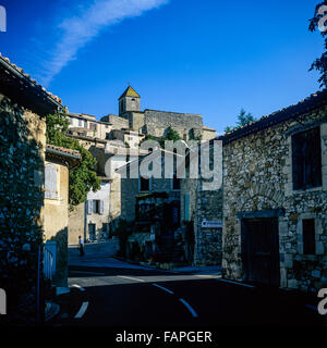 Rue principale, le village d'Aurel, Vaucluse, Provence, France, Europe Banque D'Images