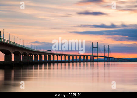 Deuxième Severn Crossing Bridge, South East Wales, Royaume-Uni Banque D'Images