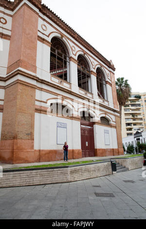 Les arènes de Malaga Espagne Banque D'Images