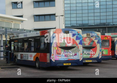 ALEXANDER DENNIS ENVIRO 200 nouveaux autobus à Hastings avec STAGECOACH Banque D'Images