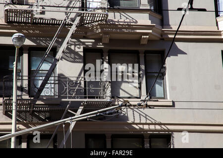 Zéro émission tram à San Francisco, Californie Banque D'Images