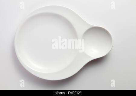 Nettoyer la plaque designer avec ombre portée Banque D'Images