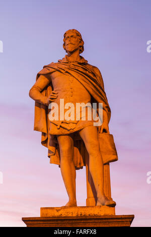 L'Angleterre, l'East Yorkshire, Kingston Upon Hull, Statue de Sir William de-la-Perche, premier maire de Hull Banque D'Images