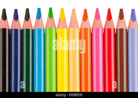 Crayon de couleur ou texture background colorful crayons Banque D'Images