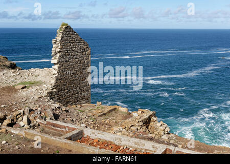 Geevor tin mine, Pendeen, Penzance, Cornwall, UK. Banque D'Images