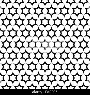Répétez l'étoile noir et blanc Illustration de Vecteur