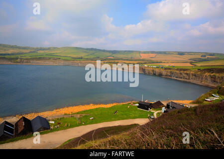 Côte Jurassique Kimmeridge Bay Dorset de Lulworth Cove nr England uk riche coloré couleurs Banque D'Images