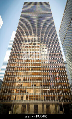 Le Seagram Building (1958) de Ludwig Mies van der Rohe. Banque D'Images