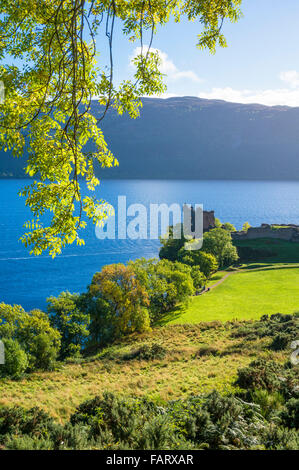 Le Château d'Urquhart près de Loch Ness sur Strone Point près de Drumnadrochit village des Highlands d'Écosse Royaume-Uni GB EU Europe Banque D'Images